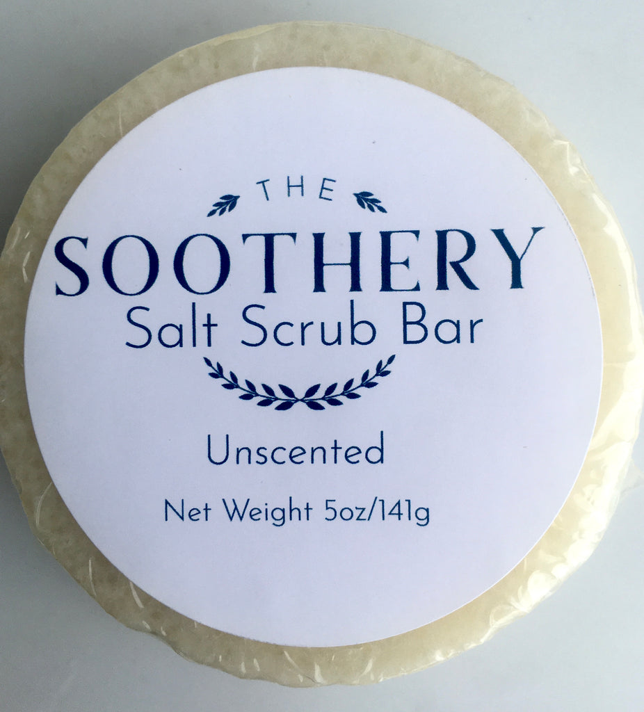 Unscented Salt Scrub Bar
